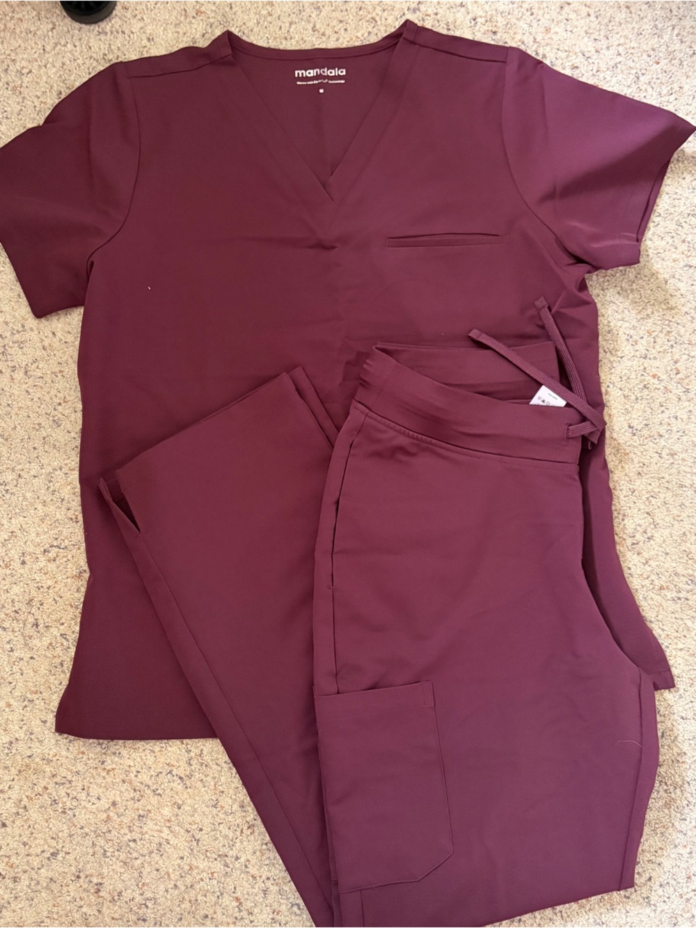 Mandala purple scrub set